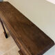 Antique wooden fireplace mantel