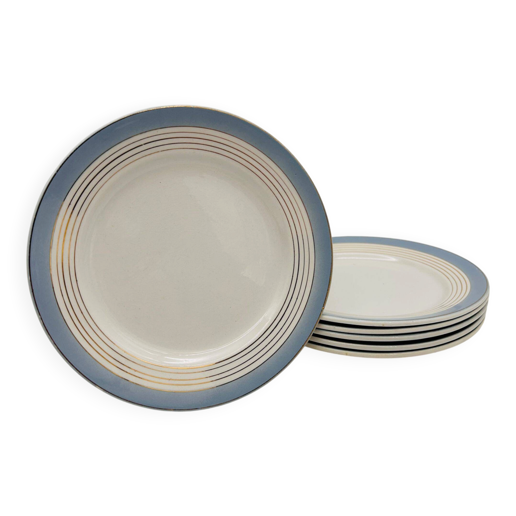 6 dessert plates Lunéville KG, model Alma