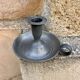 Pewter candlestick