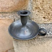 Pewter candlestick