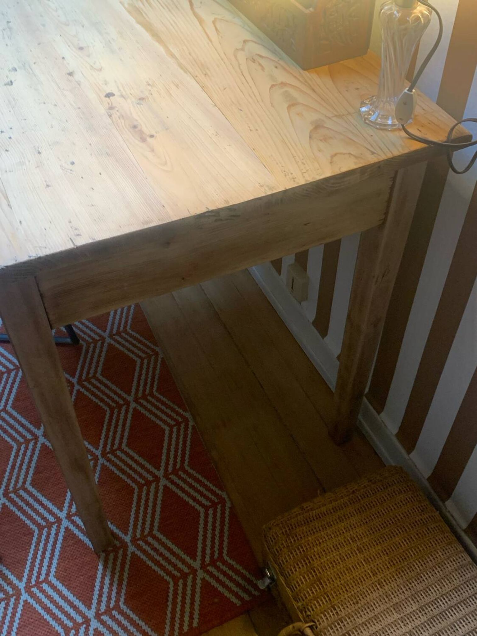Solid wood desk, 1 drawer