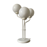 Urban three-headed desk lamp in white opaline
