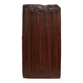 16th Century oak carved Gothic Panel, Belgium