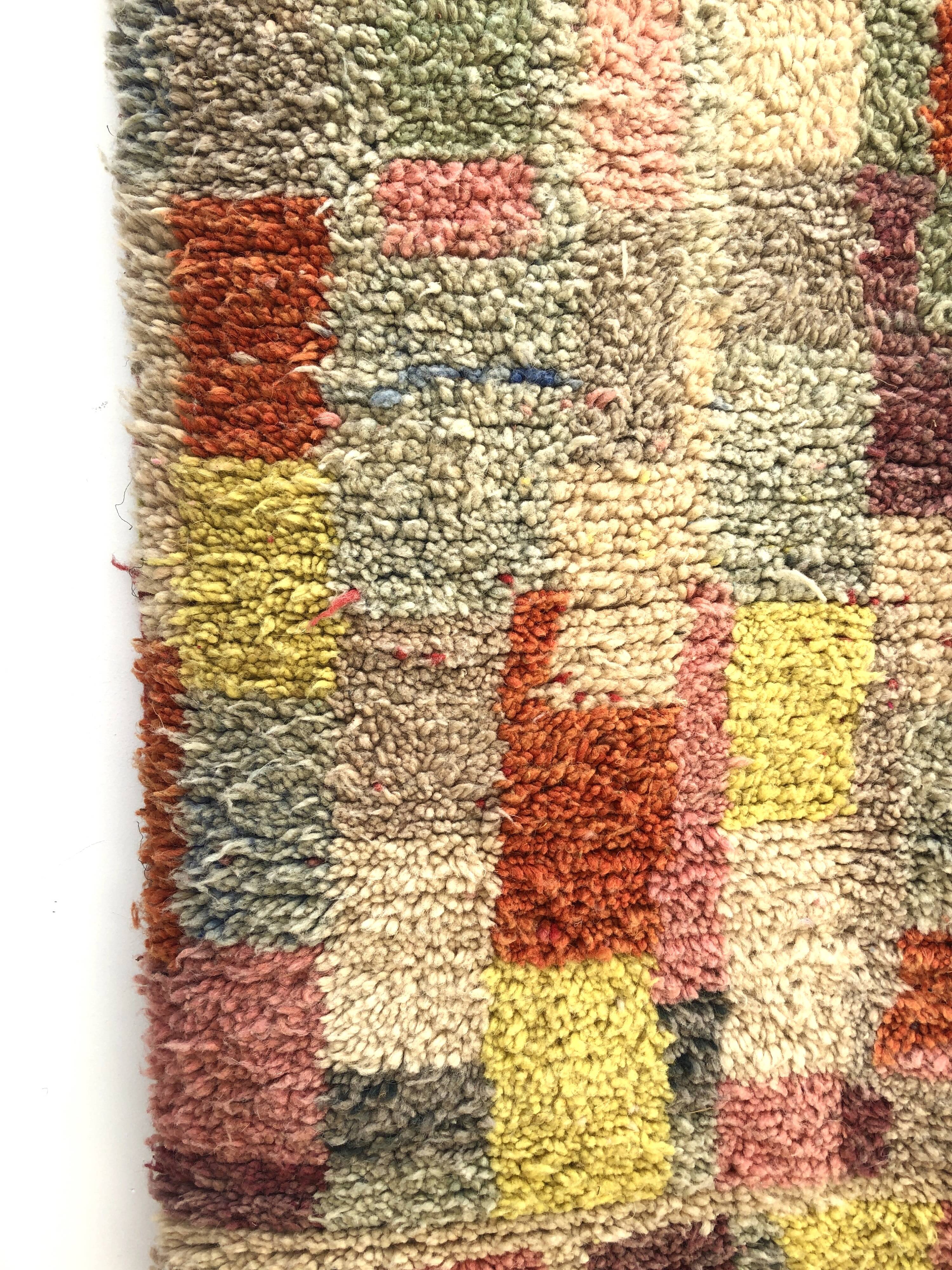 Moroccan Berber carpet corridor Boujaad 3,56x0.73m