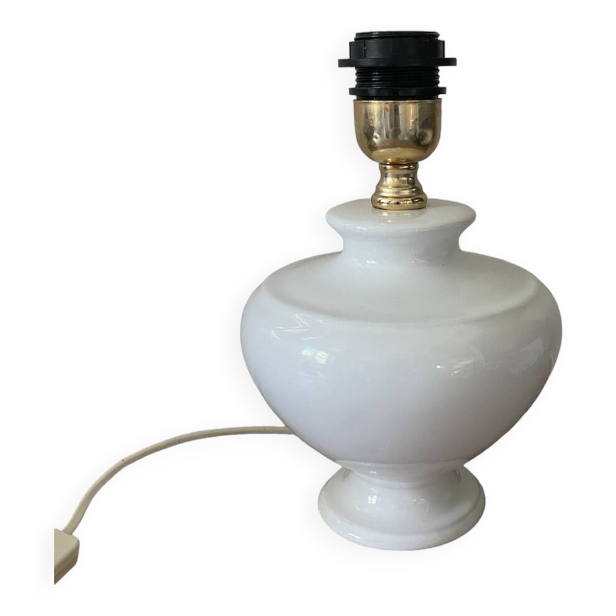 Vintage glazed ceramic lamp