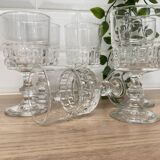 Set of 6 Luminarc Quadrille white wine glasses