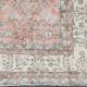 Soft Pink Oversize Vintage Turkish Floral Carpet Rug, 219x313 Cm