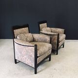 Postmodern Peggy Lounge Chairs by Umberto Asnago for Giorgetti, Italy, 1980s, Set of 2