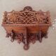 Carved wooden letter holder