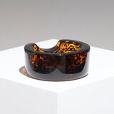 Cendrier en verre de Murano ambré, 1960