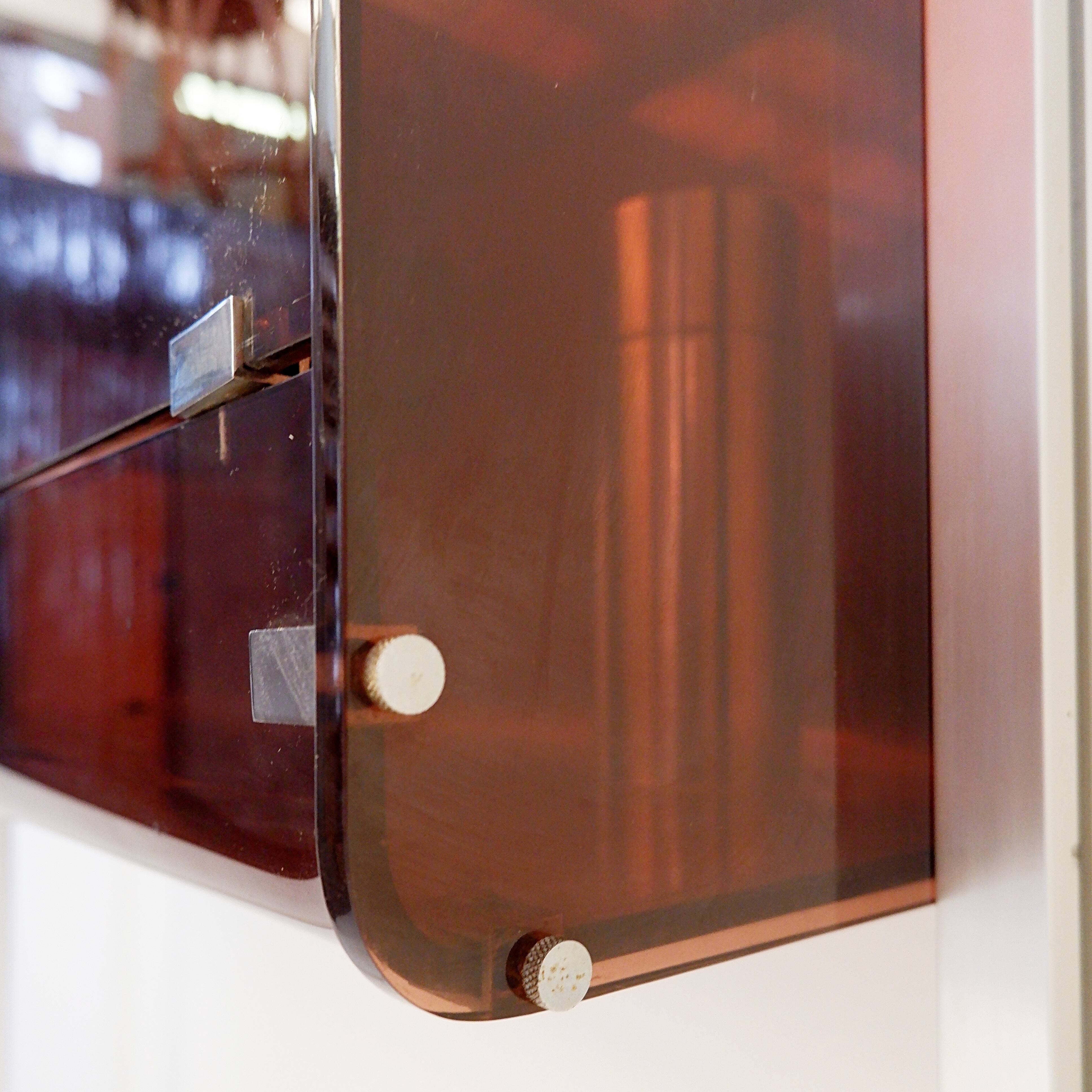 Floor/ceiling shelf or bar (Claustra) Michel Ducaroy for Roche Bobois, 1970s