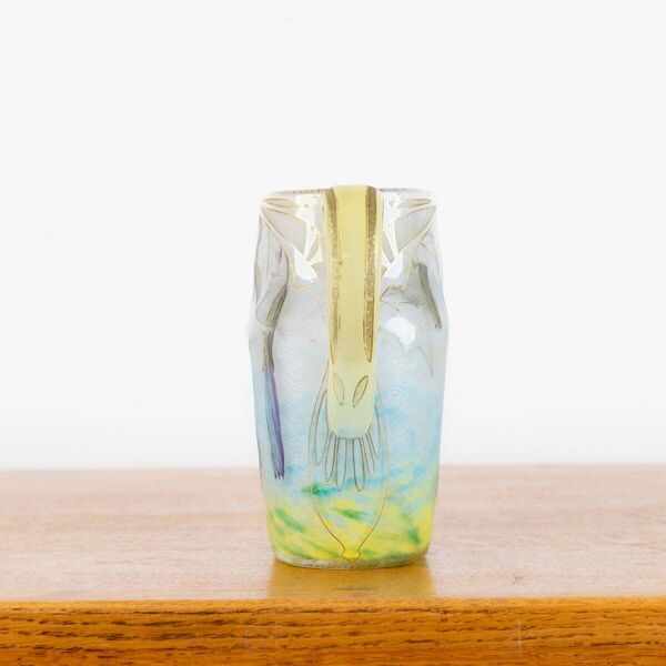 Pichet en pâte de verre décoré de daturas et de libellules par Jean Daum pour Daum Nancy, 1889