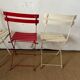 Set of 5 guinguette chairs