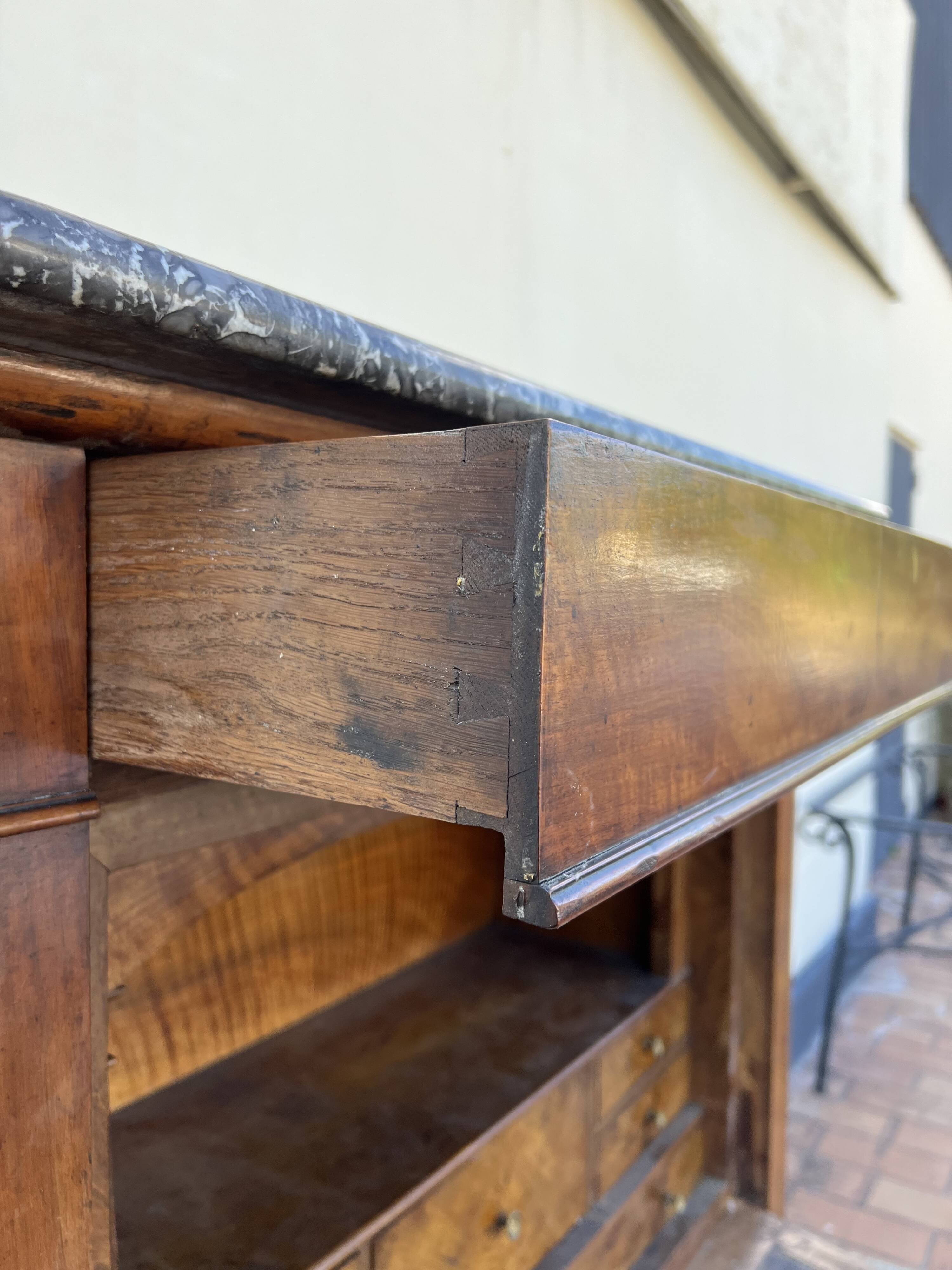 Secrétaire époque restauration en acajou