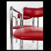 Ensemble de 4 chaises de salle à manger des années 50.