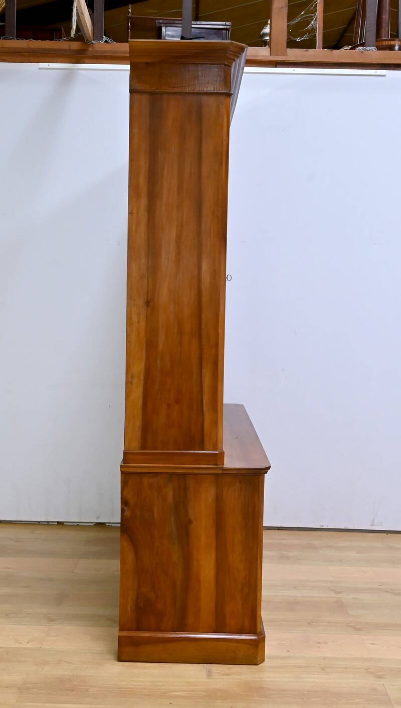 Bibliothèque Deux-Corps en Noyer massif – Fin XIXe