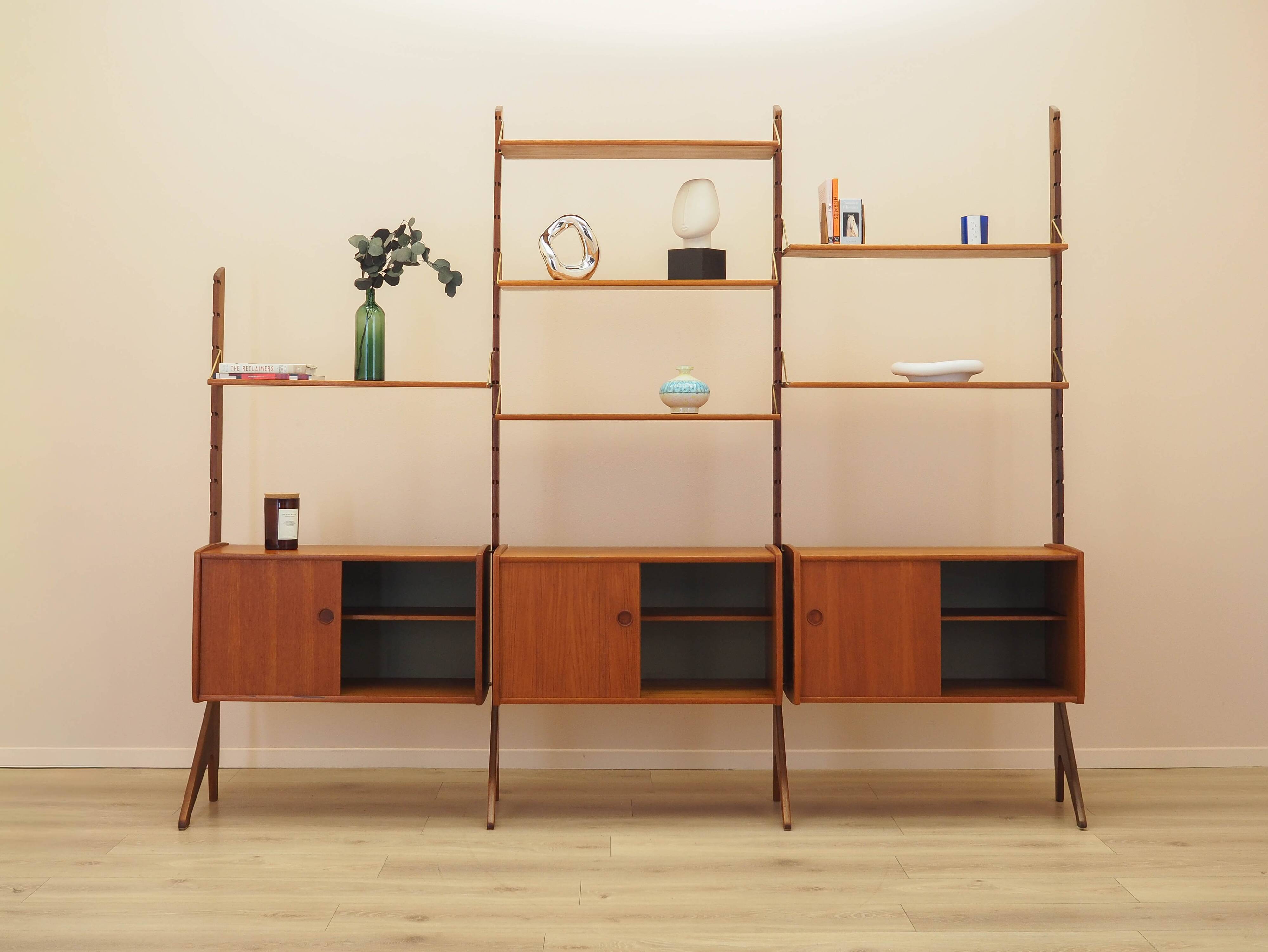 Modular teak shelf, Norwegian design, 1960s, made by Blindh.