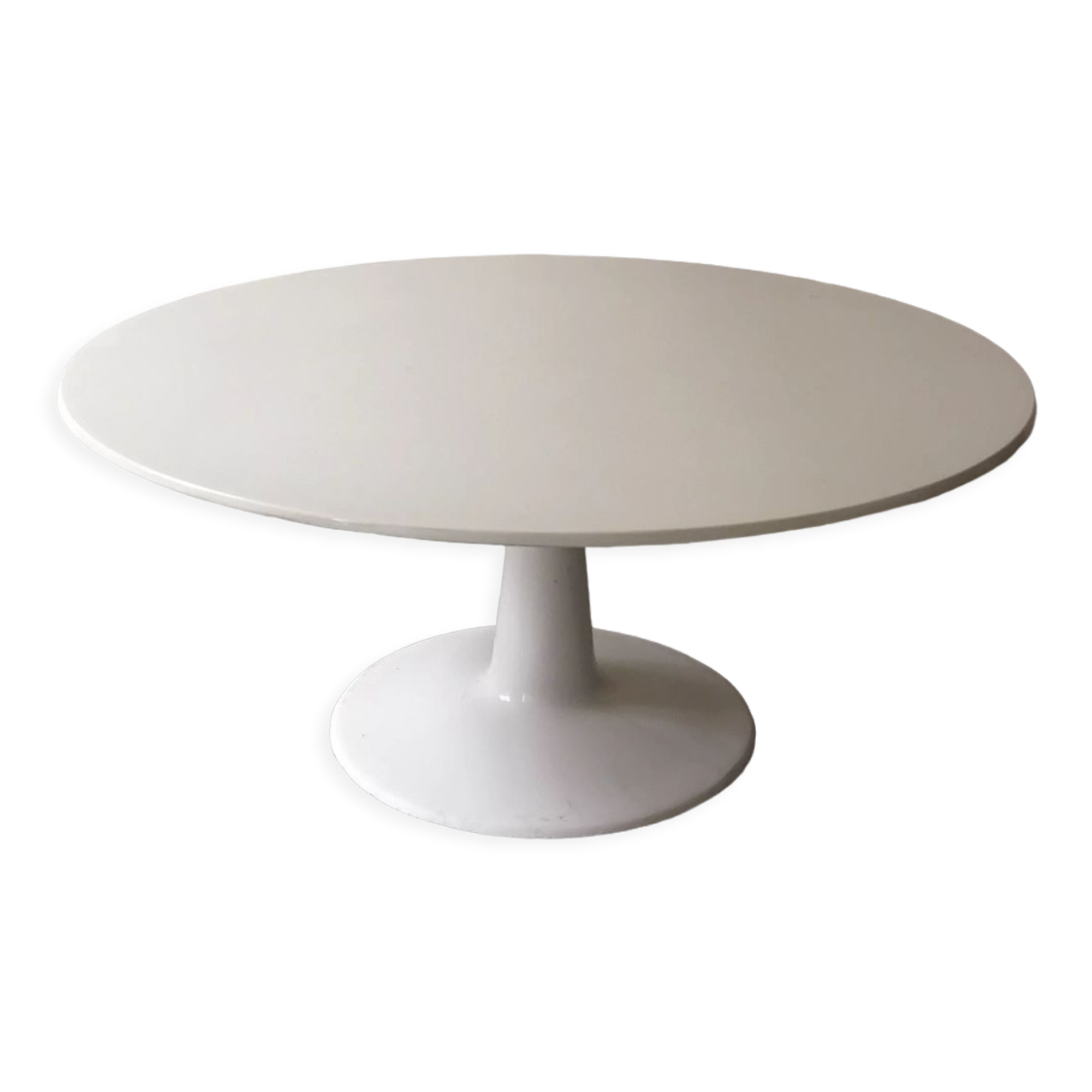Fiberglass tulip coffee table, design 1970