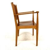 Scandinavian beech teak armchair, Sweden, 1960