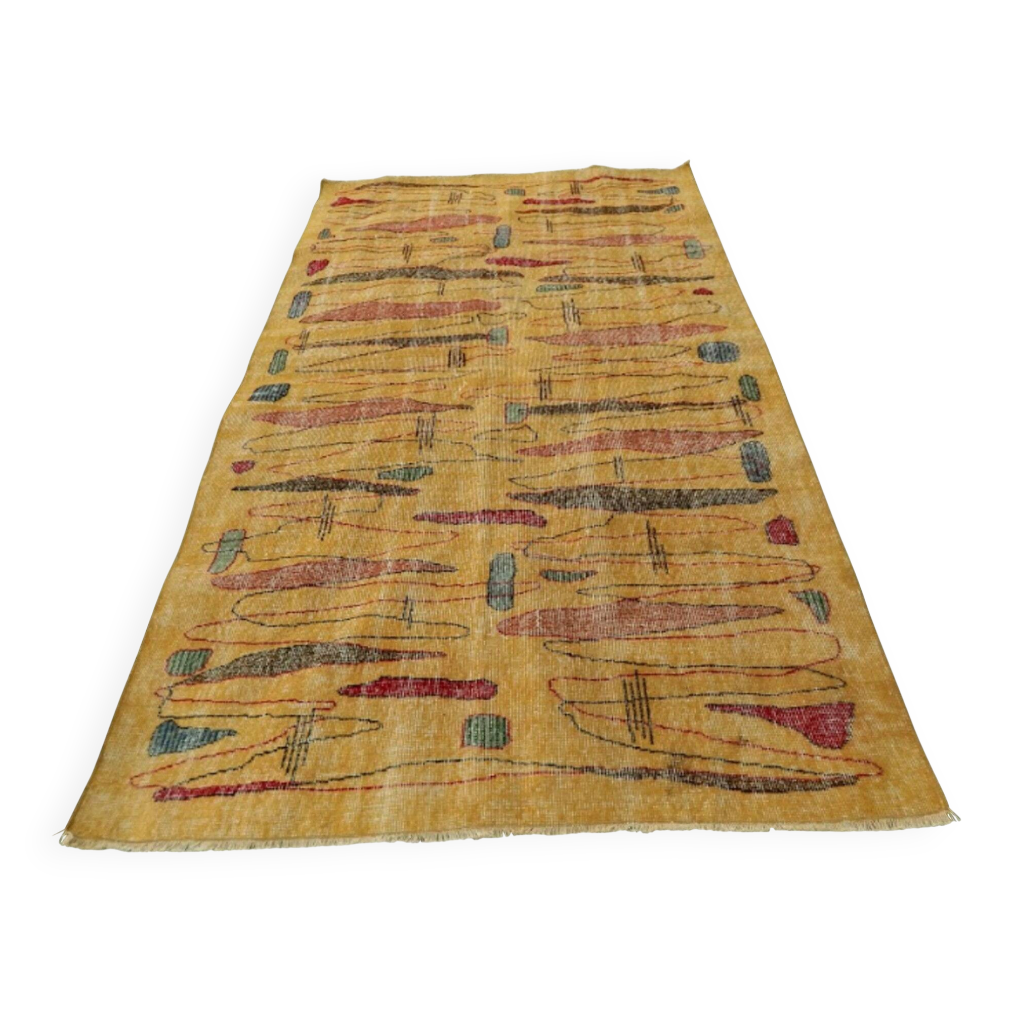 Vintage handmade Turkish rug 153x250 cm