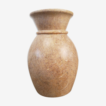 Polished stone vase