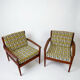 Restored vintage Scandinavian armchairs