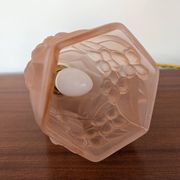 Art Deco pink glass tulip signed ROS / Degué – circa 1930-1940