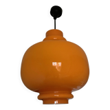 Oplight 75 pendant lamp vintage opaline orange lamp by Hans-Agne Jakobsson