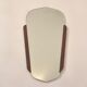 Scandinavian years 60 beveled teak mirror 58 x 33 cm
