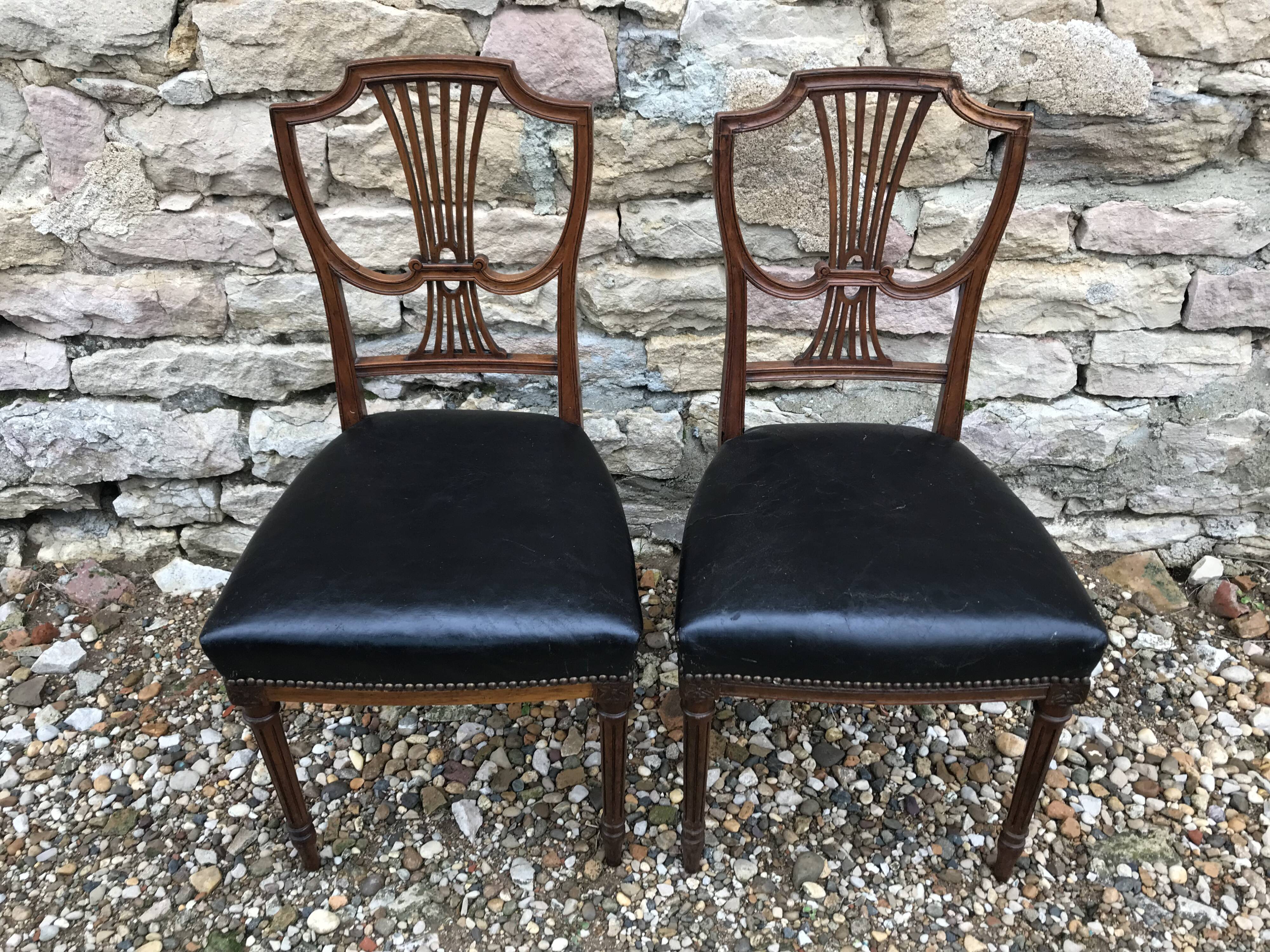 Paire de chaises art nouveau