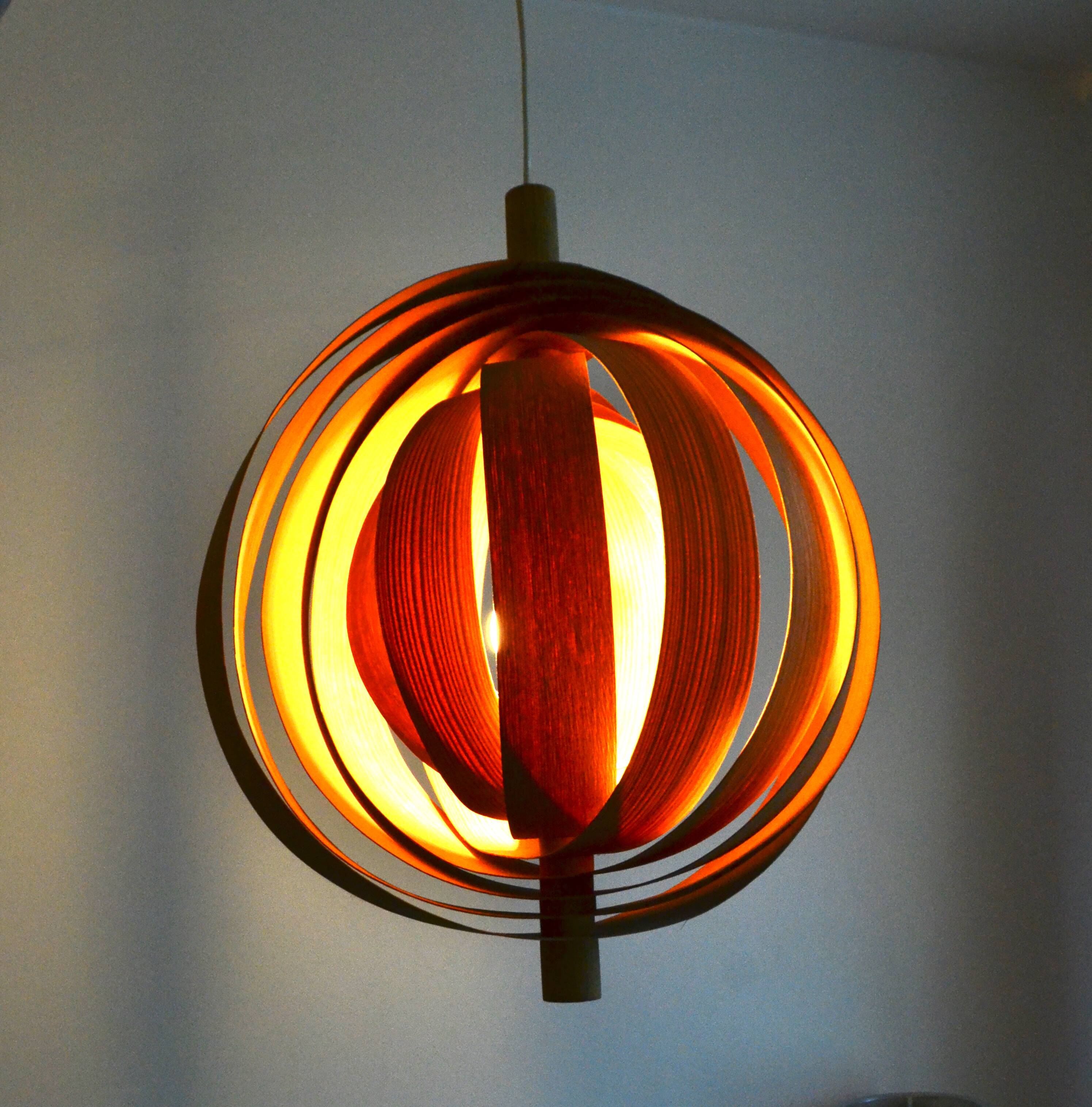 "Moon" pendant lamp by Hans Agne Jakobsson for Markaryd, Sweden, 1960s