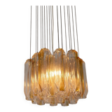 Suspension « Quadrifoglio » en verre de Murano par VeArt, années 1970