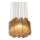 Suspension « Quadrifoglio » en verre de Murano par VeArt, années 1970