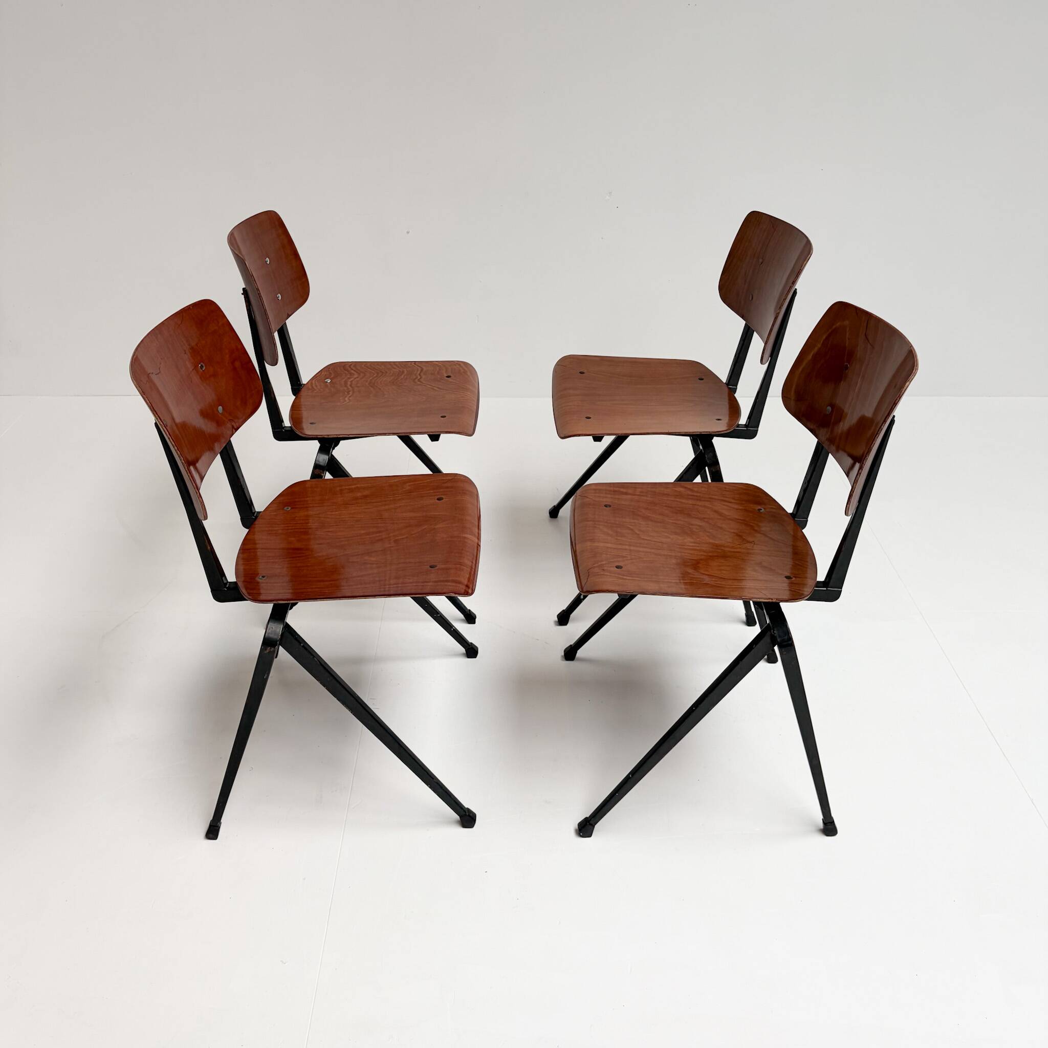 Set of 4 Galvanitas S17 chairs by Paul Philipsen, 1965