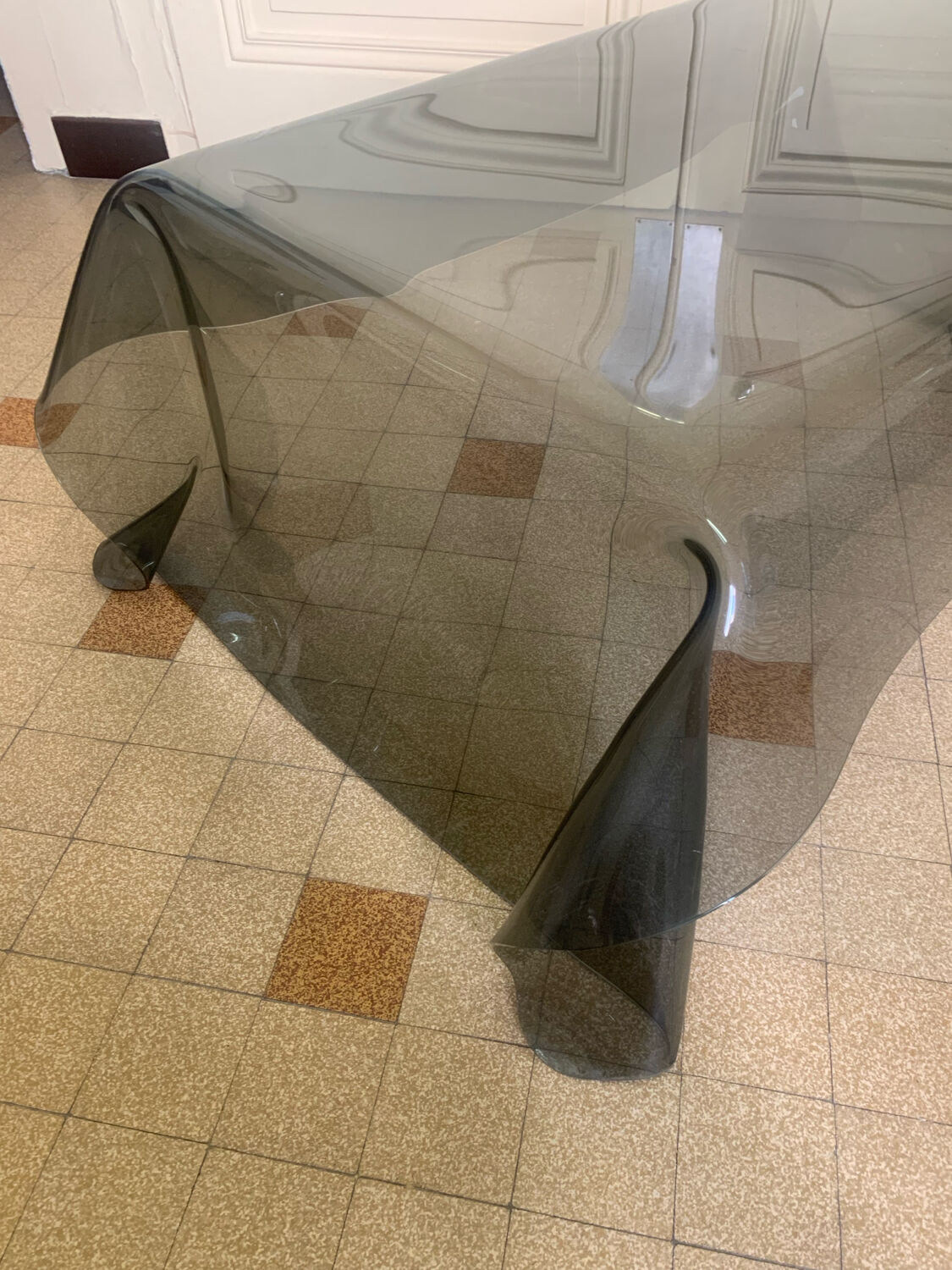 Table basse Plexiglass fumée