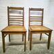 Paire de chaises vintage années 50