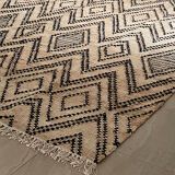 Tapis kilim, chanvre et coton tissé à la main