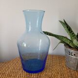 (Large) blue bubble bulb vase