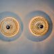 Pair of Space-age wall lights by Peill & Putzler, blown Murano glass, Germany, 1970