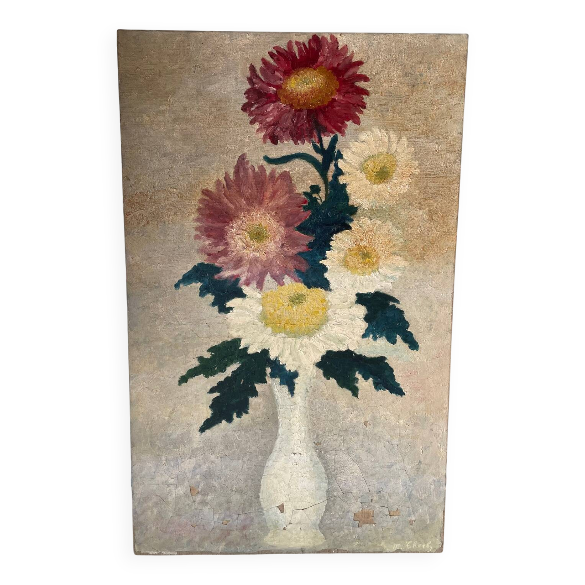 Oil painting flowers