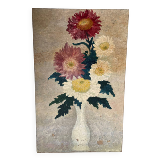Oil painting flowers