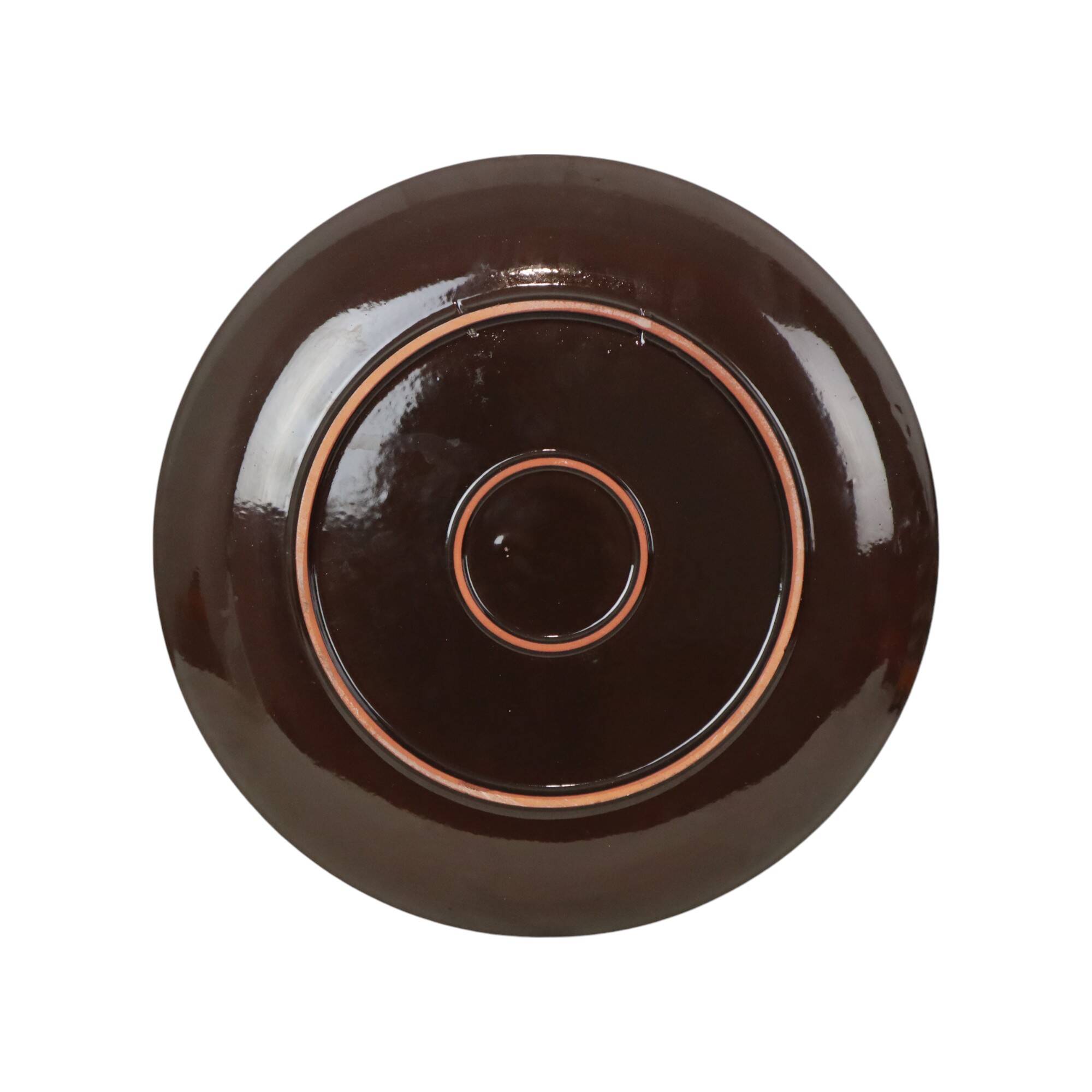 Énorme bol à fruits en lave orange Fat Lava, décoration murale, 41 cm