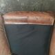 Club sofa 2 places in leather beautiful patina around 1980