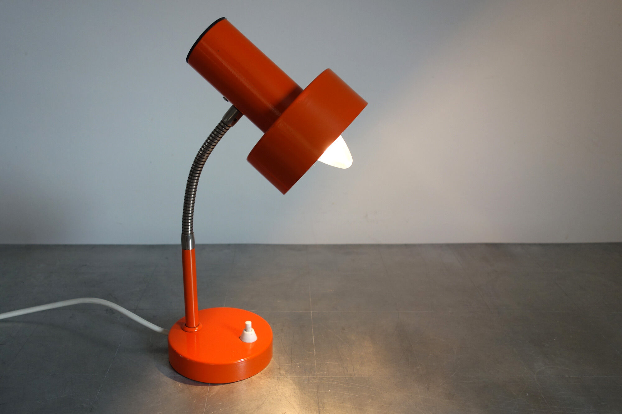 Orange metal lamp 70s