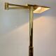 Articulated French library reading floor lamp made in brass, by Boulanger from 1980’s.  Height adjus