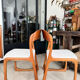 Ancienne paire de chaises Baumann traîneau vintage