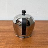 Postmodern Italian Bomb Teapot in Stainless Steel and Bakelite by Carlo Alessi for Alessi