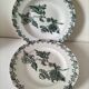 4 ironstone plates A. Lebacqz & M. Bouchart Richelieu model