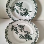 4 assiettes terre de fer A. Lebacqz & M. Bouchart modèle Richelieu