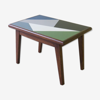 Colorful modernist table from the 1960s